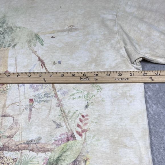 90s Vintage T-Shirt Mens X-Large Rainforest Preserve Paradise Single Stitch 0691 - Picture 9 of 15